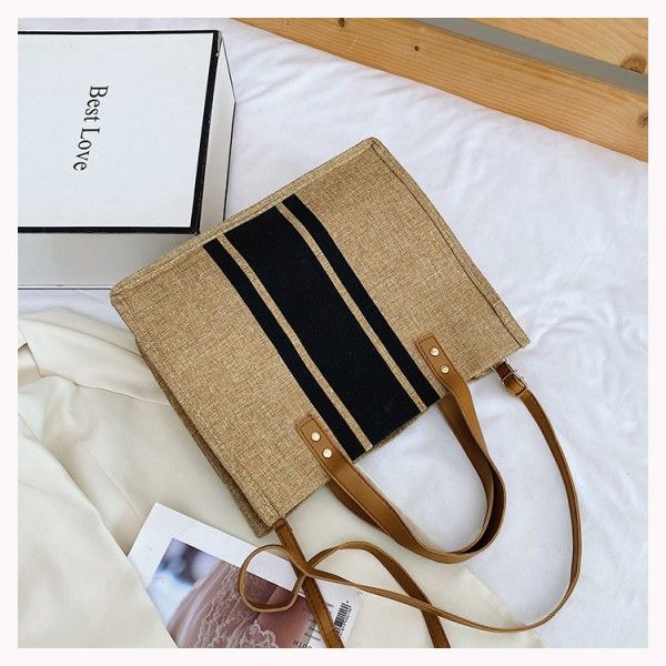 Women's Portable Large Capacity Commuting Simple Fashion Crossbody Canvas Bag