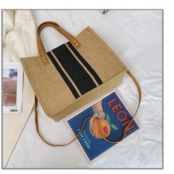 Women's Portable Large Capacity Commuting Simple Fashion Crossbody Canvas Bag