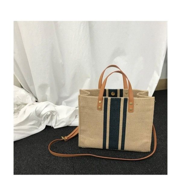 Women's Portable Large Capacity Commuting Simple Fashion Crossbody Canvas Bag