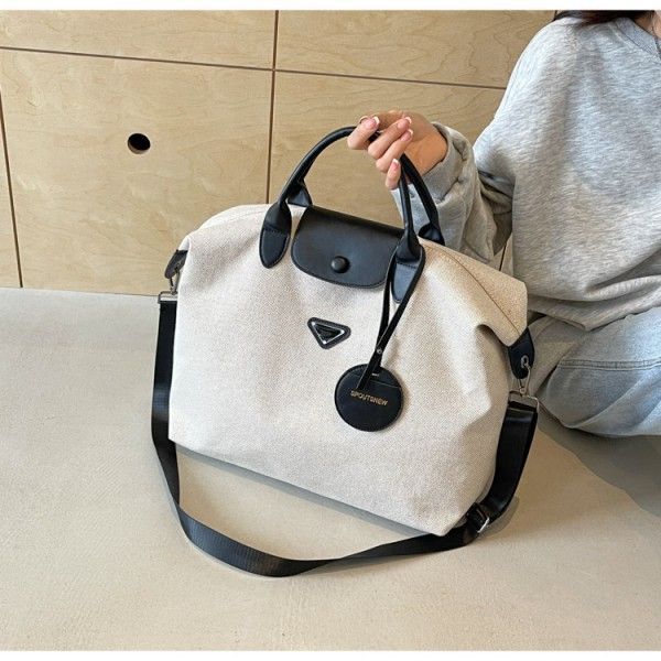 Large Capacity Gym Bag For Short Trips Advanced Sense Lightweight Going Out Handbag  Top-Handle Bags