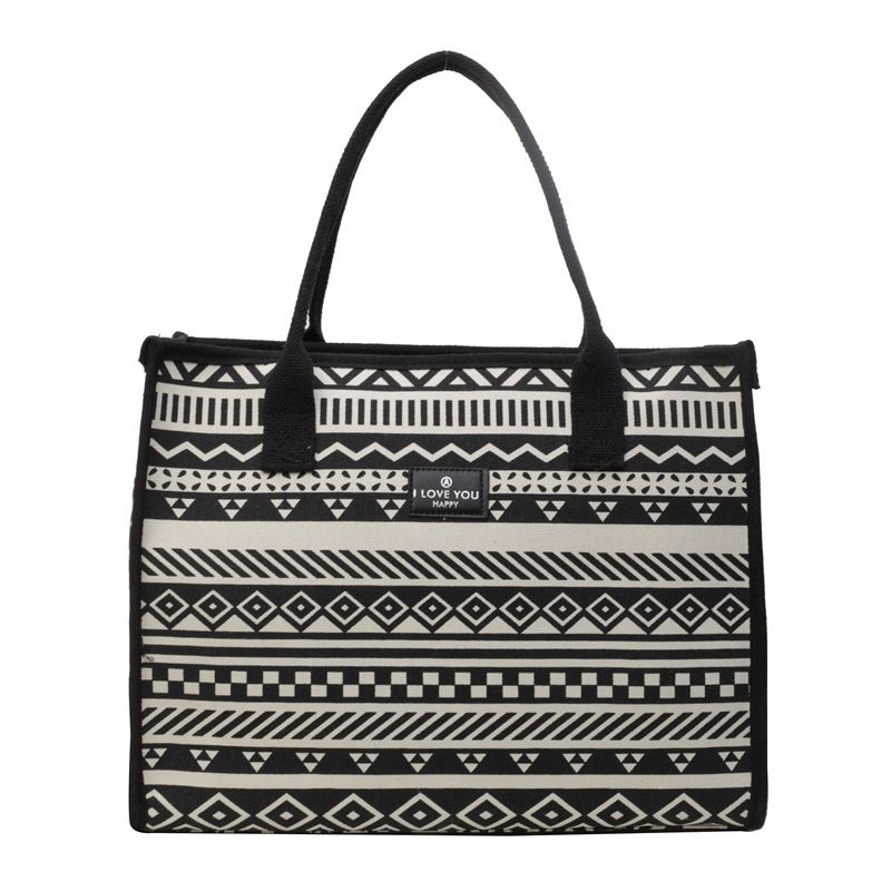 Women's Large Capacity Canvas Daily With Simple Fashion Shoulder Handbag Shoulder Bags
