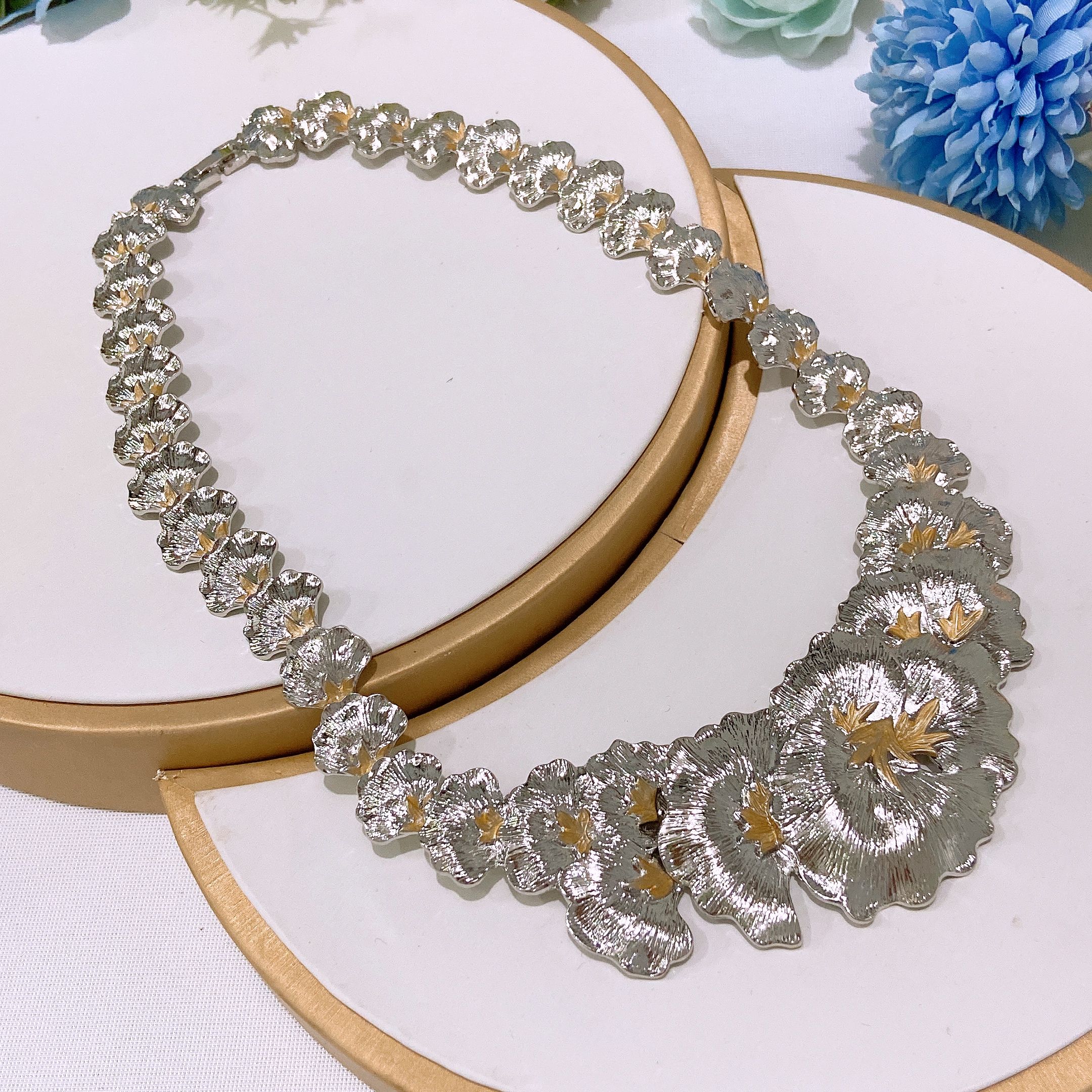 Necklace Pendant Earrings Bracelet Wedding Ring Women's Jewelry Fashion  Set Necklace Four Piece Set yulaili Jewelry