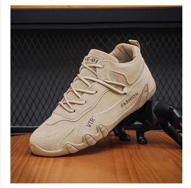 Men's Fine Work Before Lacing Breathable Work Work Non-Slip Sneakers Casual Board Shoes  Sneakers