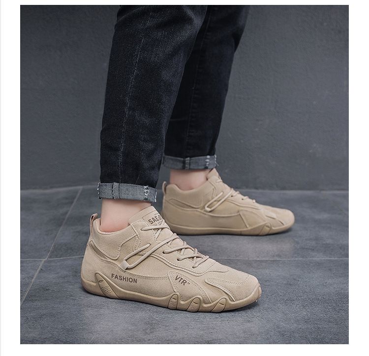 Men's Fine Work Before Lacing Breathable Work Work Non-Slip Sneakers Casual Board Shoes  Sneakers