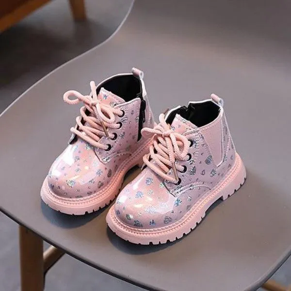 Wear-Resistant Anti-Slip Side Zipper English Midget Doc Martens Shoes