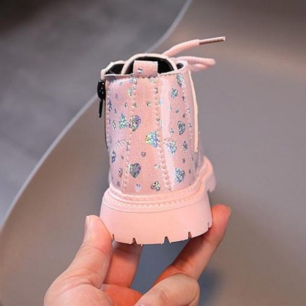 Wear-Resistant Anti-Slip Side Zipper English Midget Doc Martens Shoes