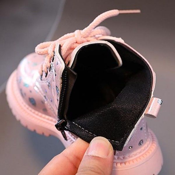 Wear-Resistant Anti-Slip Side Zipper English Midget Doc Martens Shoes