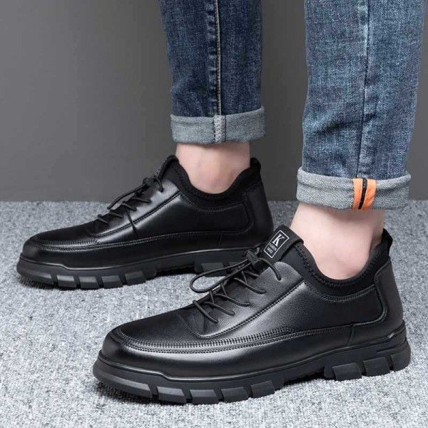 Men Wear Anti-Slip Fashion Casual Business Breathable Light Leather Shoes Oxfords