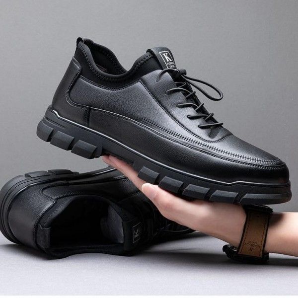 Men Wear Anti-Slip Fashion Casual Business Breathable Light Leather Shoes Oxfords