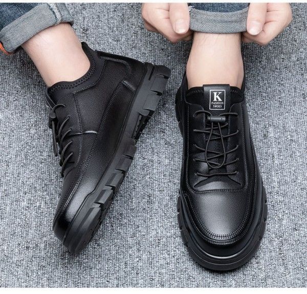 Men Wear Anti-Slip Fashion Casual Business Breathable Light Leather Shoes Oxfords