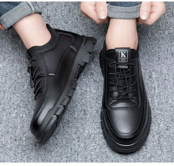 Men Wear Anti-Slip Fashion Casual Business Breathable Light Leather Shoes Oxfords