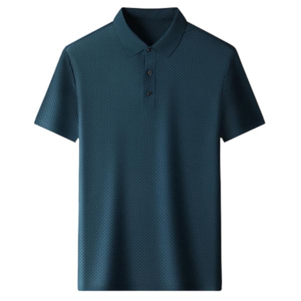 Men's Nylon Jacquard Polo Shirt High-Grade Short-Sleeved Youth Lapel T-Shirt  T-Shirts