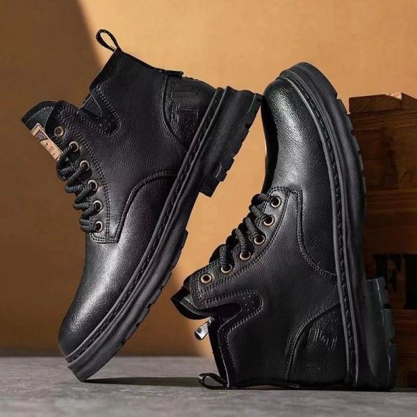 Men's Wear Resistant Non-Slip High-Top Casual Work Martens Boots  Ankle & Bootie
