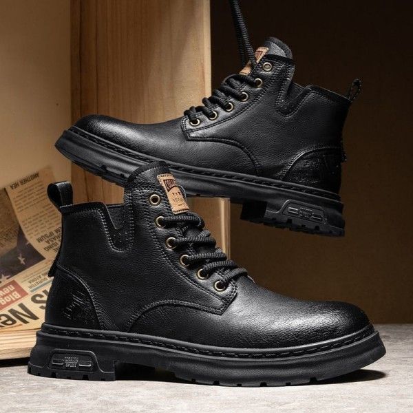 Men's Wear Resistant Non-Slip High-Top Casual Work Martens Boots  Ankle & Bootie