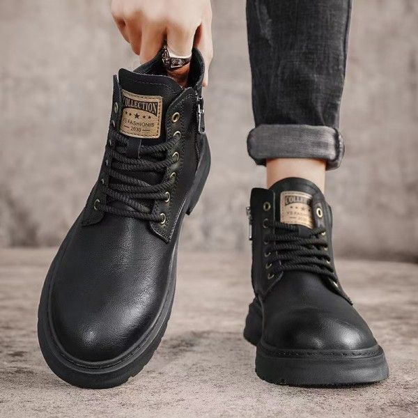 Men's Wear Resistant Non-Slip High-Top Casual Work Martens Boots  Ankle & Bootie