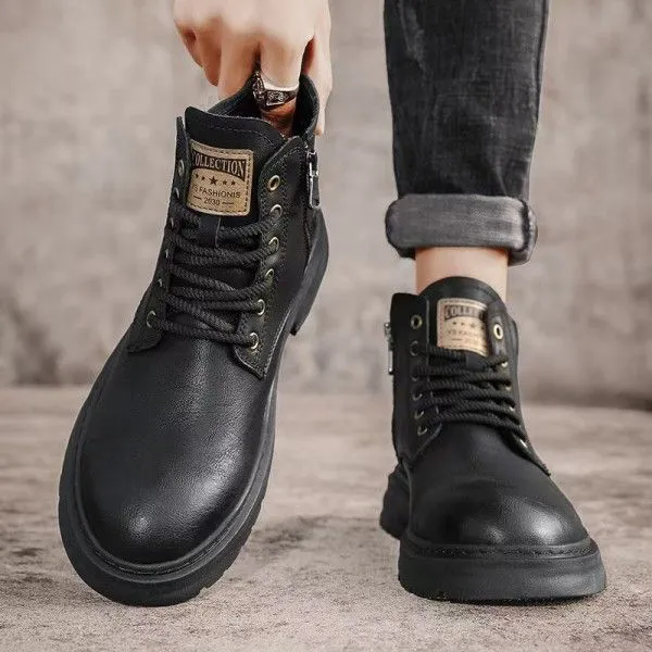 Men's Wear Resistant Non-Slip High-Top Casual Work Martens Boots  Ankle & Bootie