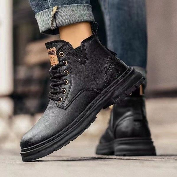 Men's Wear Resistant Non-Slip High-Top Casual Work Martens Boots  Ankle & Bootie