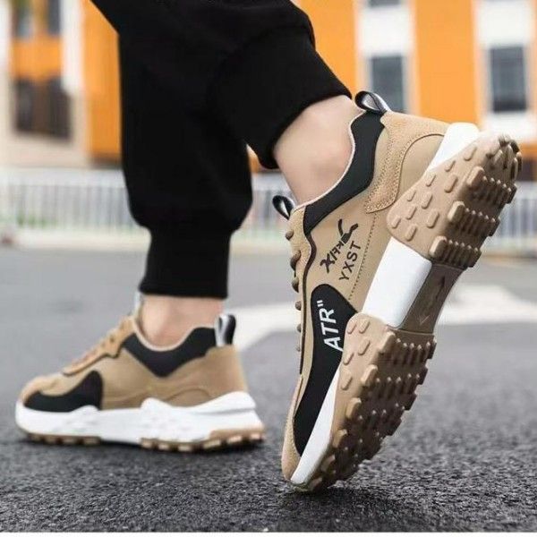 Men's Wear Resistant Non-Slip Outdoor Casual Thick Sole Breathable Running Shoes Running