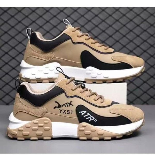 Men's Wear Resistant Non-Slip Outdoor Casual Thick Sole Breathable Running Shoes Running