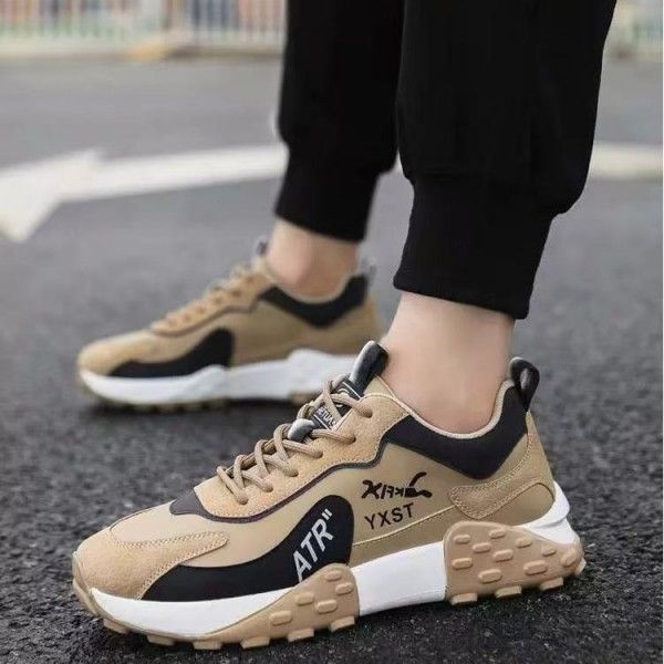 Men's Wear Resistant Non-Slip Outdoor Casual Thick Sole Breathable Running Shoes Running
