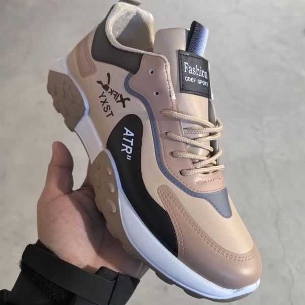 Men's Wear Resistant Non-Slip Outdoor Casual Thick Sole Breathable Running Shoes Running