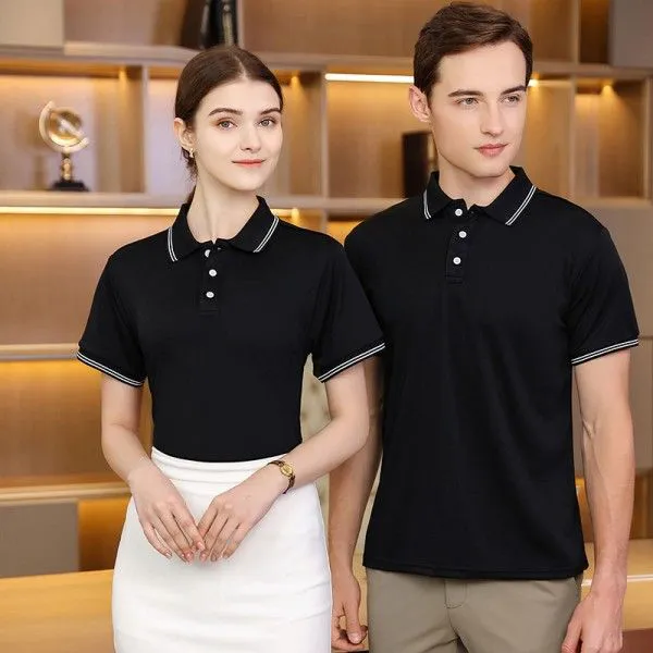 Men's Solid Color Business Gentleman Short Sleeve Youth Fashion Half Sleeve Shirt Top  T-Shirts