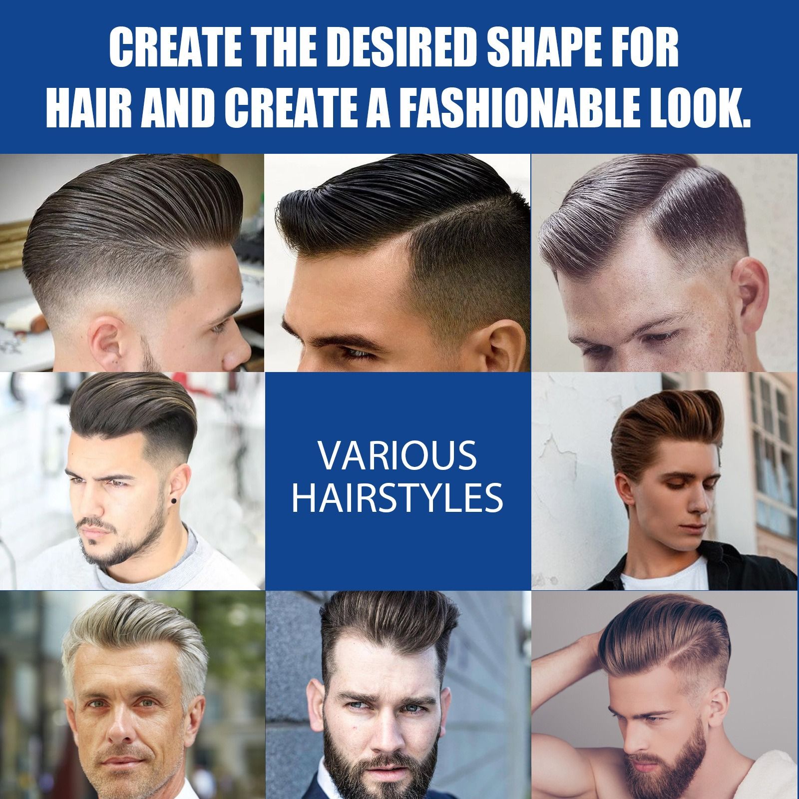 East Moon Men's Hair Wax Stick: Shattered Hair Care, Durable Shaping, Natural Fluffy, Three Dimensional Easy to Shape Hair Wax Stick