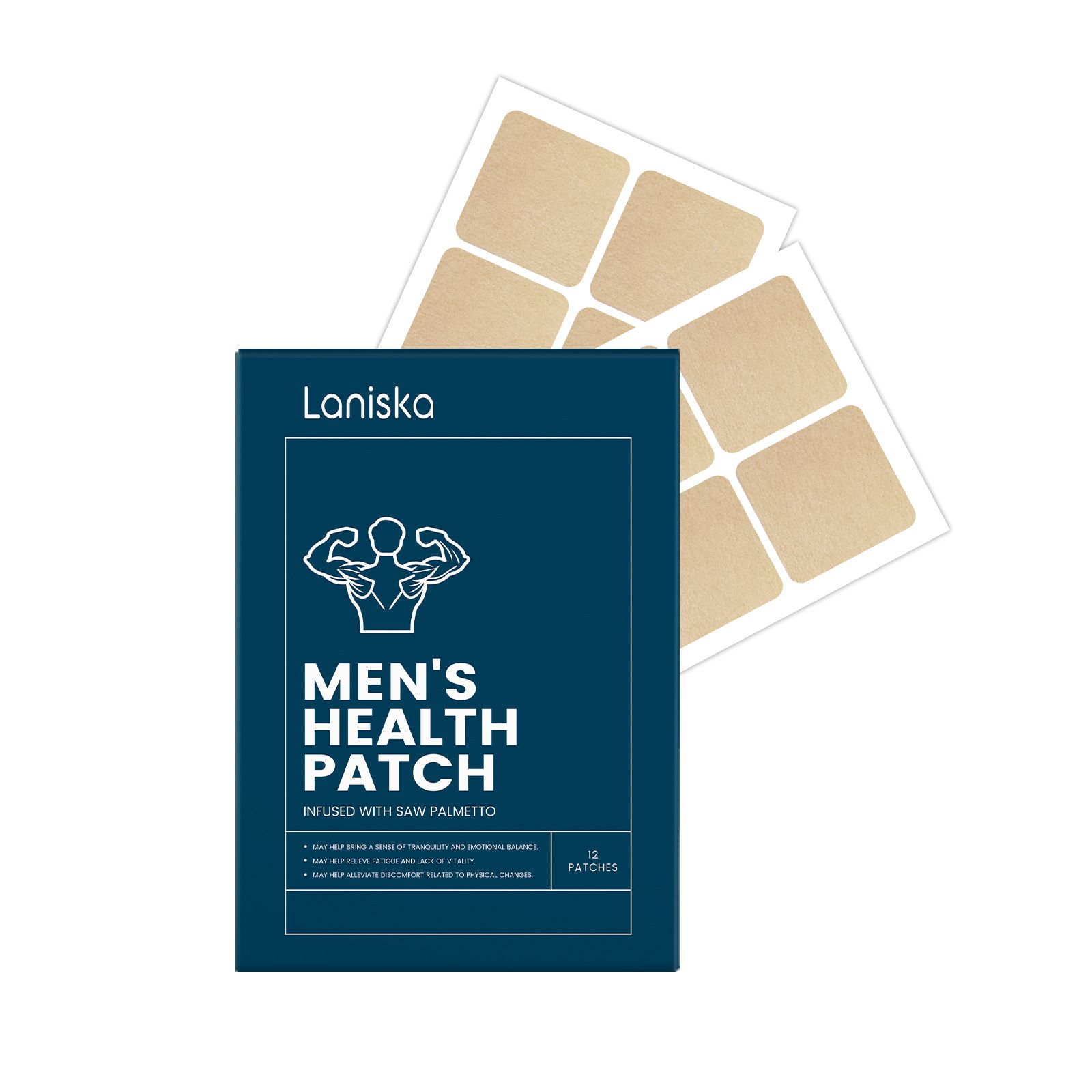 LANISKA Male Care Patch Gentle Ingredients and Skin-Friendly Material to Care for Men's Body Vitality