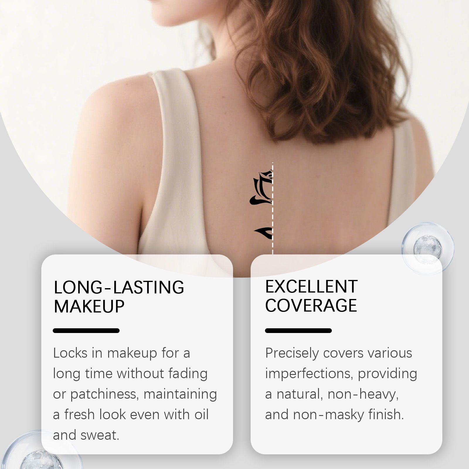 EELHOE Tattoo Concealer Cream, moisturizing and lightweight texture, easy to apply, covers blemishes and creates naturally smooth skin