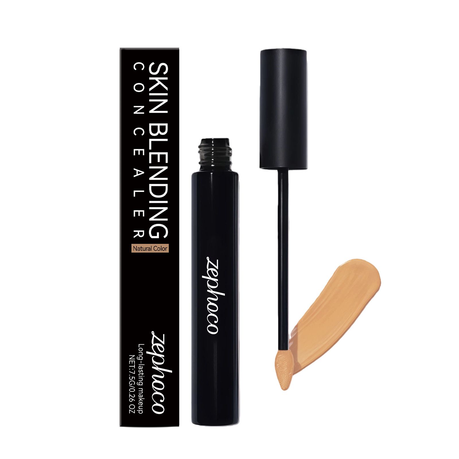 Zephoco natural color soft skin concealer, lightweight texture, moisturizing, comfortable, naturally smooth, long-lasting, and easy to apply view 5