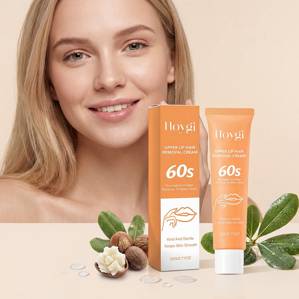 HOYGI Facial Gentle Hair Removal Cream - Gently Cleanses Facial Fuzz, Refreshing and Delicate, Convenient Facial Hair Removal Cream