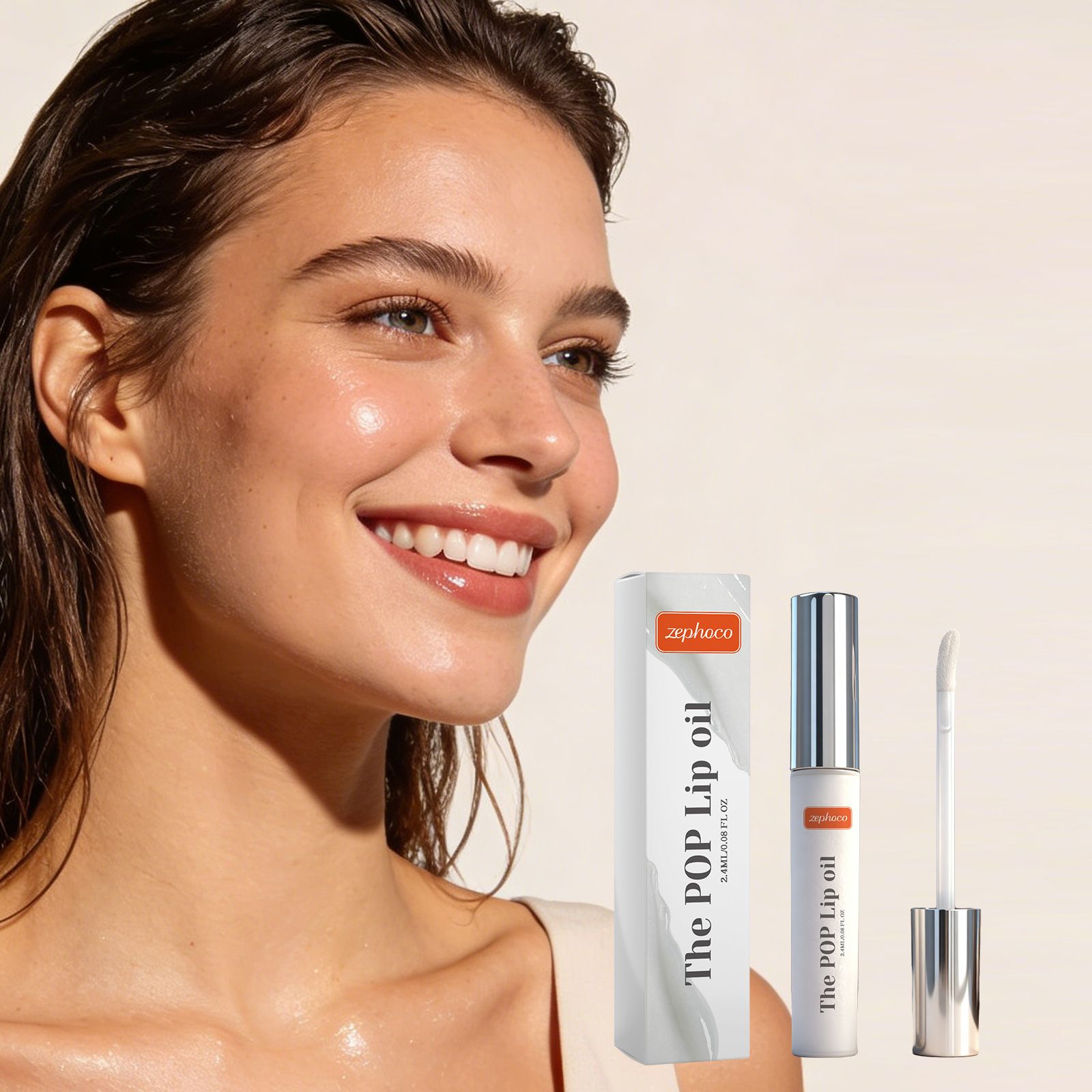 zephoco Moisturizing Lip Oil Gentle Formula to Care for Lip Skin, Moisturizing and Brightening Lip Oil