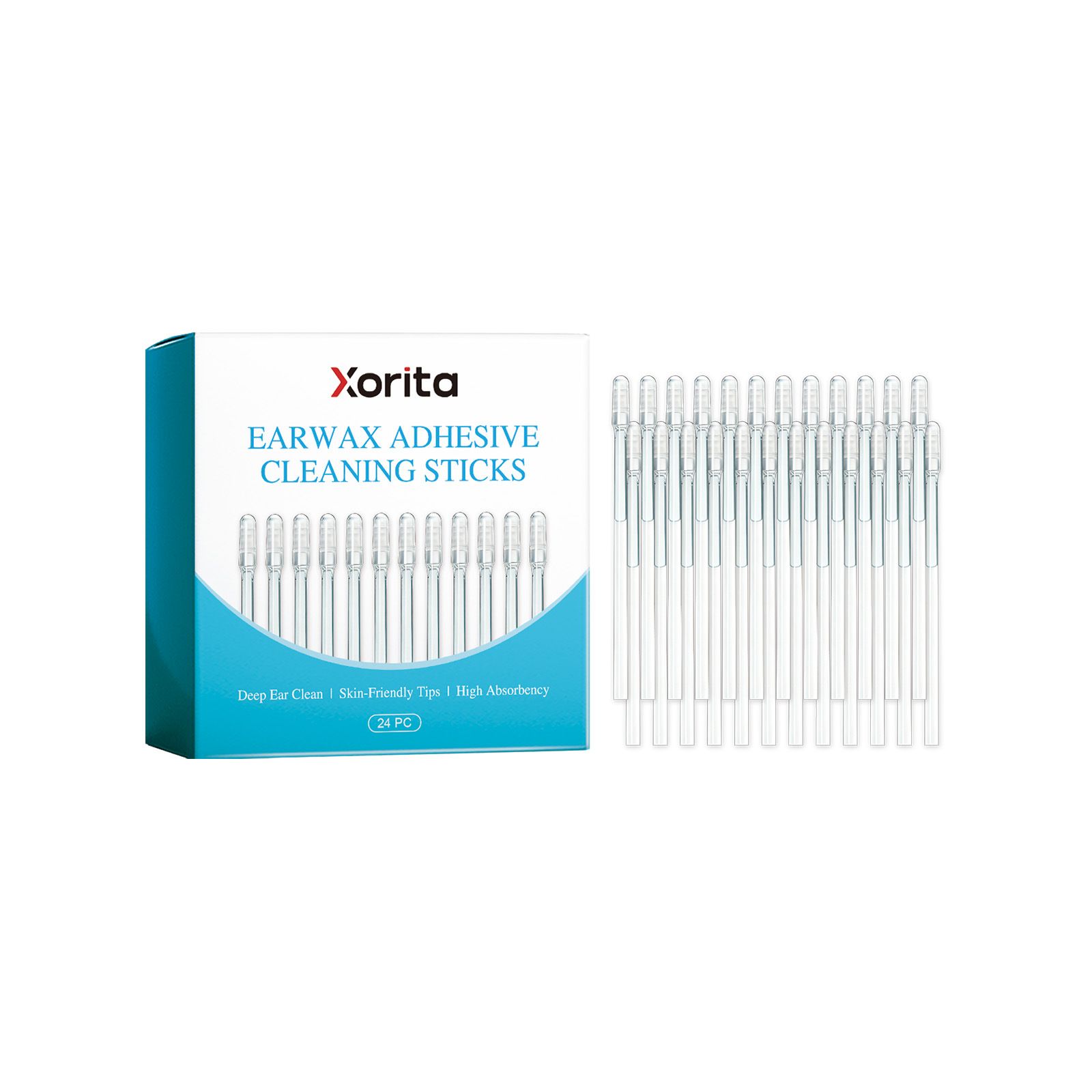 Xorita Sticky Earwax Cleaning Stick Adhesive Ear Cleaning Soft and Gentle Earwax Removal Convenient for Daily Use