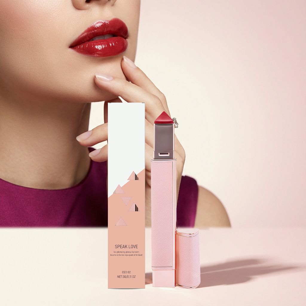Full-Bodied Shiny Moisturizing Lip Balm (CEO 02#) Wine Red, Four-Season Lip Care with Multiple Fruit Oils for Hydration and Nourishment