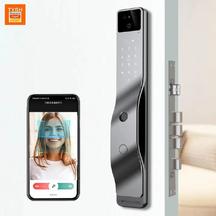 3D Face Recognition Smart Locks For Front Door Tuya Wifi