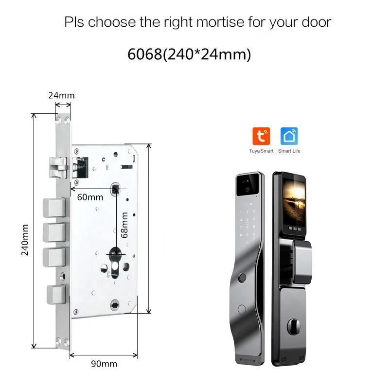 3D Face Recognition Smart Locks For Front Door Tuya Wifi