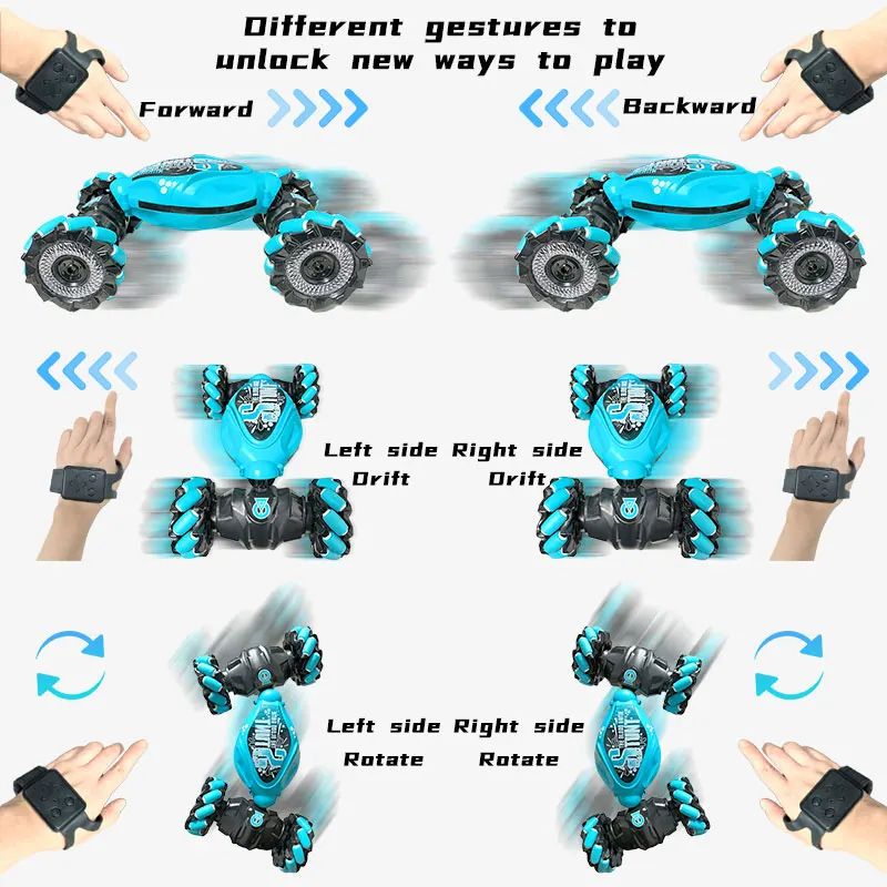 Remote Control Toy Rc Auto Gesture Sensing Rc Stunt Car Rotation 360 Remote Control Car Birthday Gift