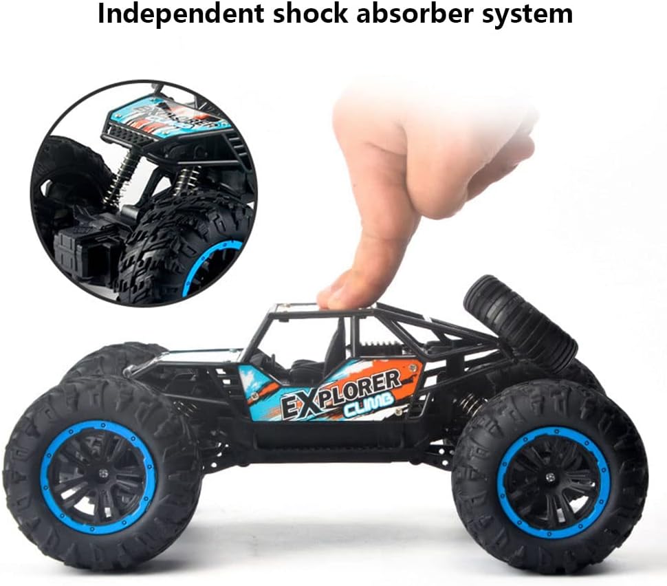 RC Cars Rock Crawler with Adjustable Chassis Climb,4WD Remote Control Car,2.4Ghz Monster RC Truck 4 X 4 Monster Truck Rally Buggy Toy Gift
