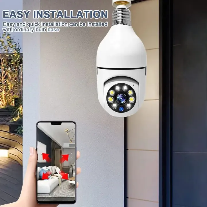 V360 pro app 720P Wireless Camera 2.4G WIFI Bulb Indoor Camera Ceiling mount and outdoor survaillance camera 360 degrees