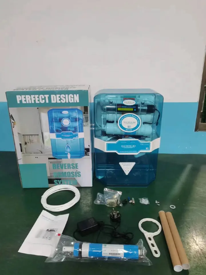 6 Stages With UV 100GPD/400L Reverse Osmosis System Water Purifiers easy to install on wall and table top