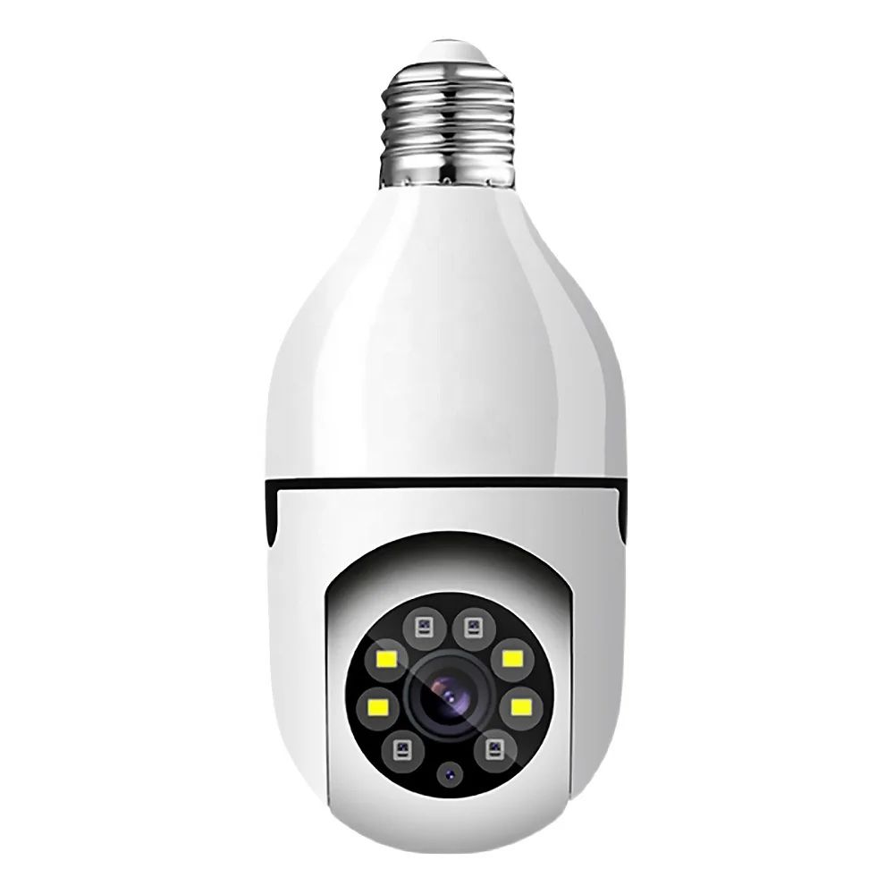 360° PANORAMIC BULB CCTV WiFi IP PTZ PAN & TILT ROTATING CAMERA MOTION TRACKING,2WAY COMMUNICATION, SUPPORT SD CARD AND CLOUD STORAGE,FULL