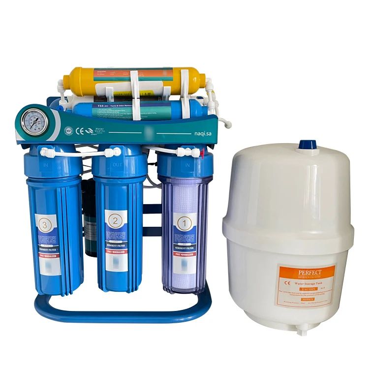 7 Stage Alkaline Water Purifier Machine Reverse Osmosis Water Filter System