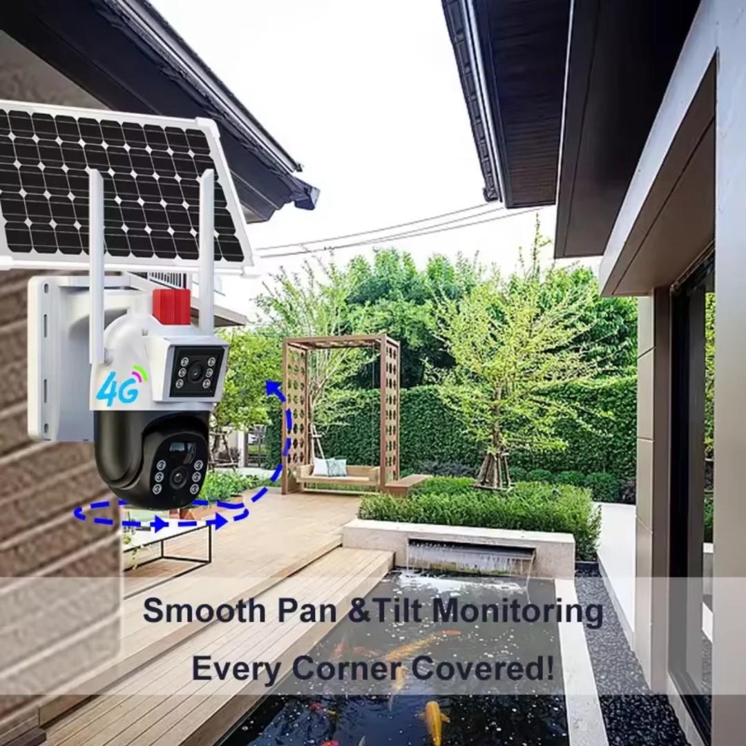 3Views 12MP 4G Sim Card Solar Outdoor Network Cameras 360 PTZ IP CCTV Wireless WIFI Surveillance Camera Security