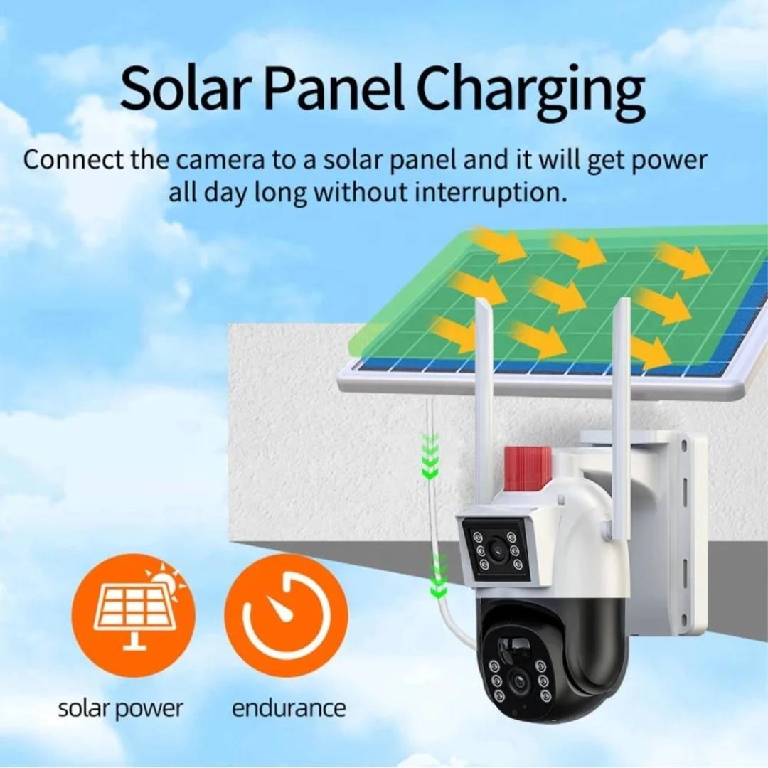 3Views 12MP 4G Sim Card Solar Outdoor Network Cameras 360 PTZ IP CCTV Wireless WIFI Surveillance Camera Security