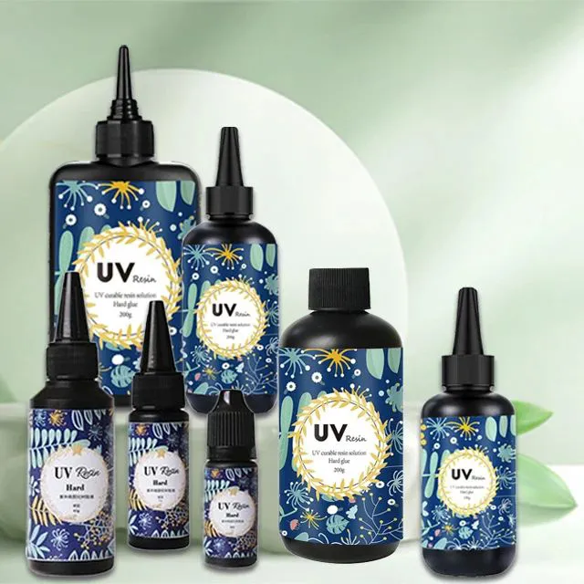 Crystal Clear UV Resin Hard for DIY Mold Jewelry Handmade Craft UV Curing Resin Crystal Liquid
