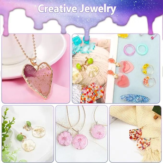 Crystal Clear UV Resin Hard for DIY Mold Jewelry Handmade Craft UV Curing Resin Crystal Liquid