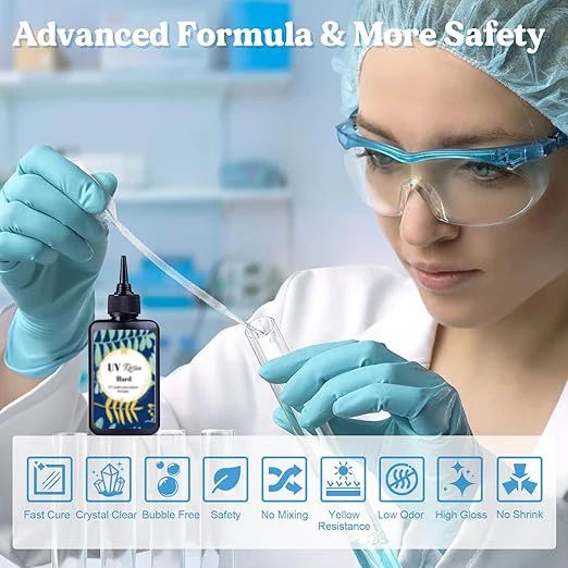 Crystal Clear UV Resin Hard for DIY Mold Jewelry Handmade Craft UV Curing Resin Crystal Liquid
