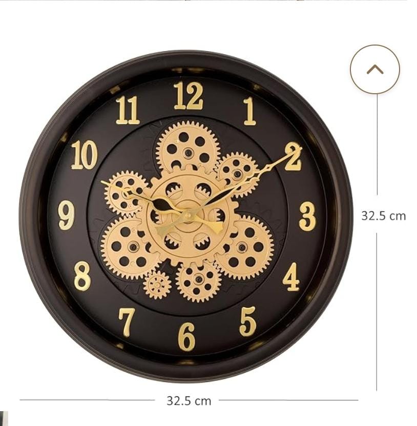 [ KILIMALL AMAZING OFFERS🤩🤩✨...DON'T MISS OUT !!! ]  1Pcs Brand New Very Quality Rotating moving gear wall clock  🟢 capacity:32cm at Best Price