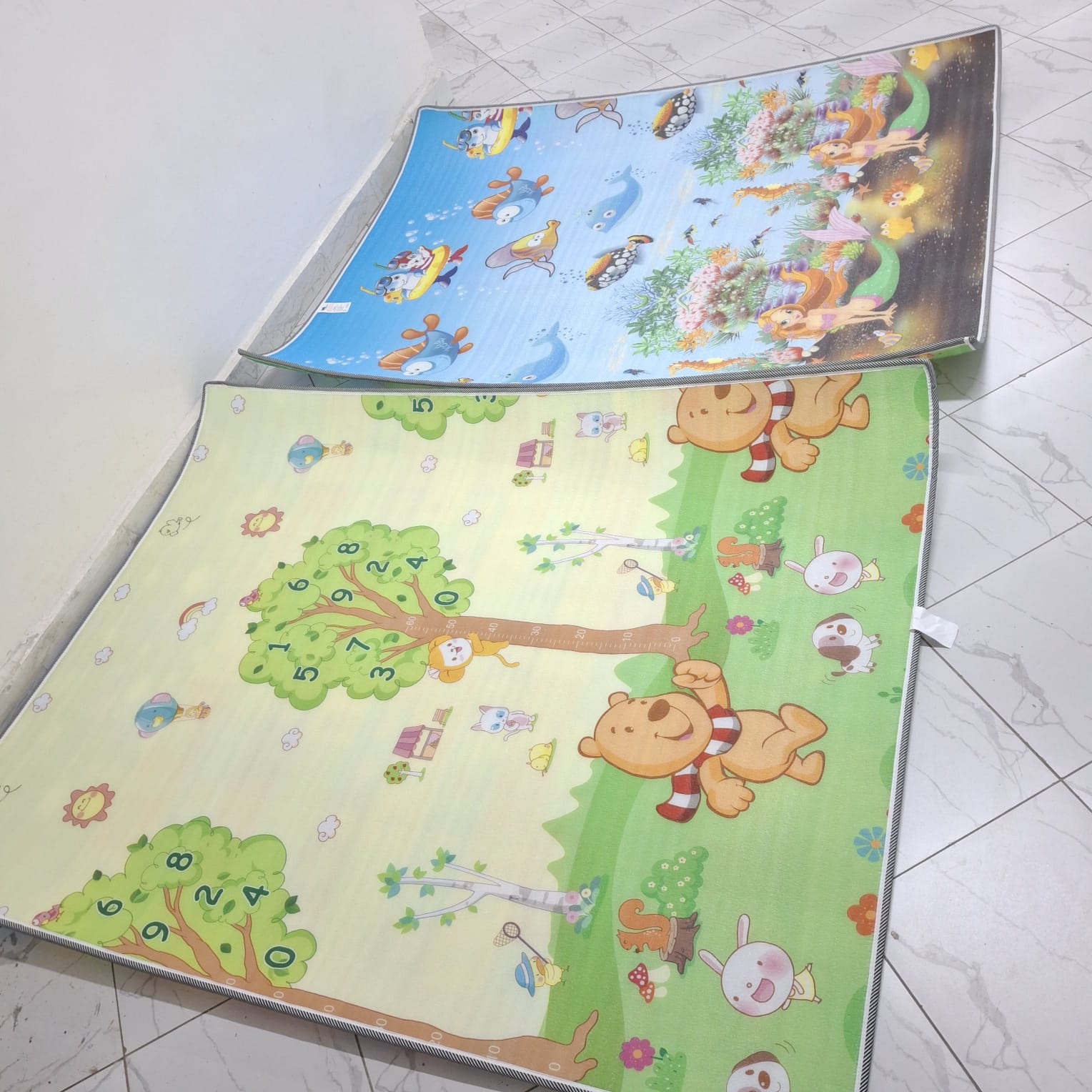 [ GRAB IT AT LOW PRICE+ ADDED OFFERS 🤩🤩✨ !!! ]  [ 6 x 5ft  ] 1Pc Brand New Very Quality Durable Kids Play mats/ crawling mats at Best Price