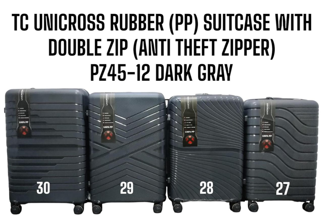 [🤑🥑**GRAB IT AT LOW PRICE+ ADDED OFFERS**🥑🌽 ] ✅️ 3 IN 1 SIZE 30 BRAND NEW STYLISH &  LAXURIOUS TC UNICROSS PP (RUBBER) FIBER WITH DOUBLE ZIP (ANTI THEFT ZIPPER) PZ45-12... FOR EASY TRAVELLING ...
